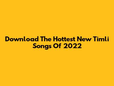 Download The Hottest New Timli Songs Of 2022